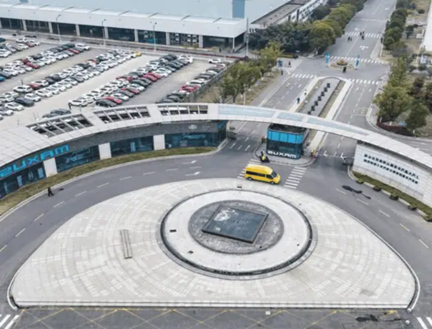 Maxus electric vehicle at Maxus dealership in Greece.